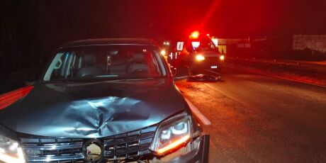 Homem de 33 anos morre ap&oacute;s ser atingido por caminhonete na BR-163 em MS