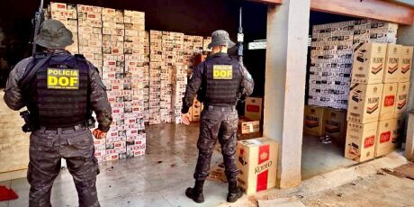 Pol&iacute;cia apreende R$ 1,5 milh&atilde;o em cigarros contrabandeados do Paraguai