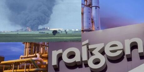 Inc&ecirc;ndio atinge f&aacute;brica de etanol da Ra&iacute;zen em MS; v&iacute;deo