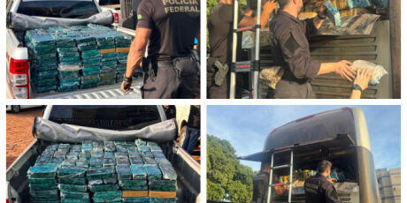 PF faz maior apreens&atilde;o de coca&iacute;na do ano em &ocirc;nibus com imigrantes ilegais