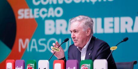 Presidente da CBF 'garante' renova&ccedil;&atilde;o de Ancelotti na sele&ccedil;&atilde;o at&eacute; 2030: 'D&aacute; para cravar'