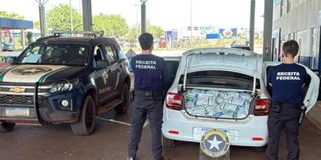 Adolescente abandona carro com 400 kg de agrot&oacute;xicos contrabandeados na BR-163