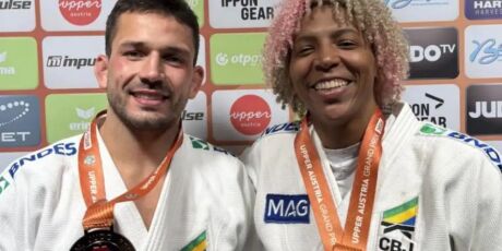 Rafaela Silva &eacute; ouro e Cargnin bronze no Grand Prix de jud&ocirc; da &Aacute;ustria