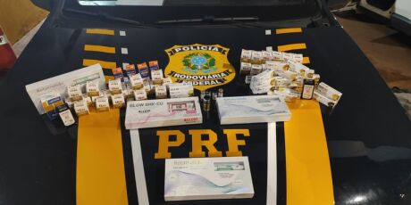 Jeep &eacute; parado com quase 200 medicamentos emagrecedores no interior do MS