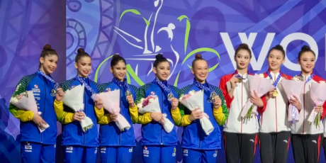 Brasil garante duas medalhas na Copa do Mundo de Gin&aacute;stica R&iacute;tmica