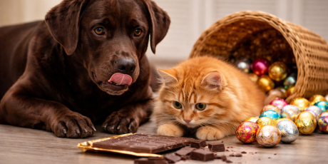 P&aacute;scoa: chocolate est&aacute; entre os principais riscos &agrave; sa&uacute;de de c&atilde;es e gatos