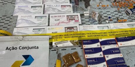 A&ccedil;&atilde;o j&aacute; apreendeu quase 1 tonelada de rem&eacute;dios emagrecedores irregulares em Campo Grande