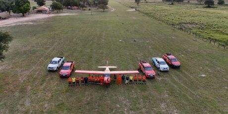 Bombeiros de MS empenham 20 militares, 2 avi&otilde;es e drones para evitar inc&ecirc;ndios
