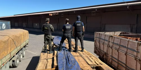 Receita quer 2&ordm; laudo para liberar carga de madeira que teria coca&iacute;na