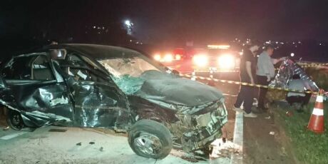 Acidente entre quatro ve&iacute;culos deixa um morto e seis feridos na BR-163