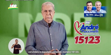 Quatro anos ap&oacute;s pedir votos a Contar, Puccinelli omite candidato em propaganda eleitoral