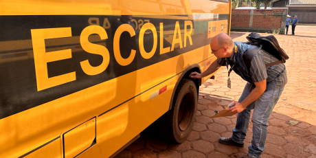 TCE faz pente fino em 500 ve&iacute;culos do transporte escolar de MS