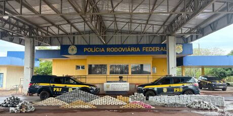 PRF-MS encontra uma tonelada de droga sobre carga de min&eacute;rio na BR-262