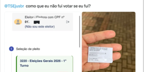TSE computa falta para eleitores que votaram no 1&deg; turno