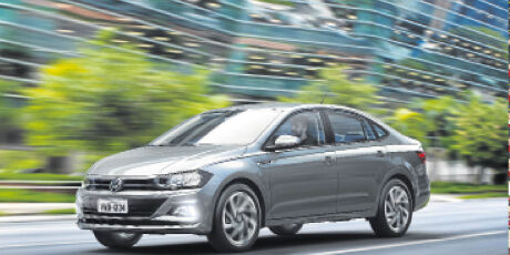 VW apresenta Virtus, sed&atilde; m&eacute;dio derivado do Polo