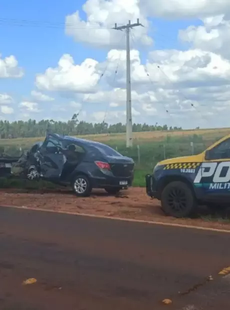 Três pessoas morrem em acidente ao tentar realizar ultrapassagem em MS