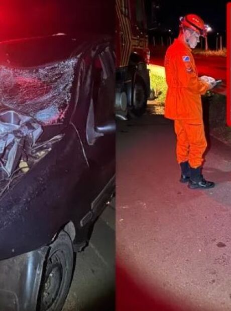 Mulher de 27 anos e rapaz de 28 morrem em acidente no interior de MS 