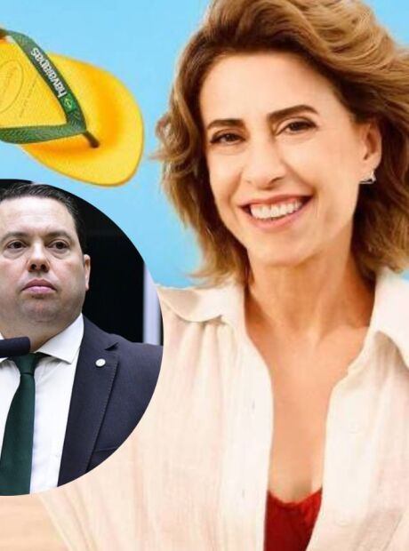Gordinho do Bolsonaro pede boicote &agrave; Havaianas ap&oacute;s comercial com Fernanda Torres