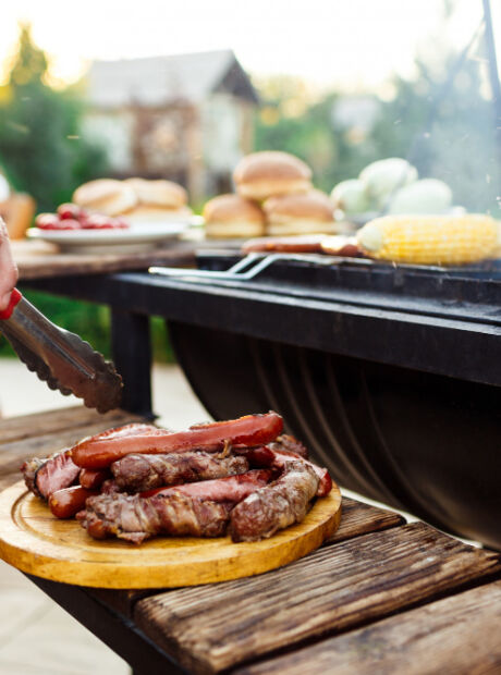 Cuidado com a churrasqueira