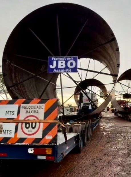 Estradas de MS ficam lentas devido a carga superdimensionada