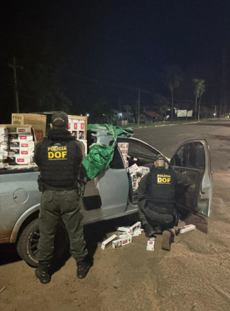 Homem &eacute; preso com cigarros contrabandeados do Paraguai em Campo Grande