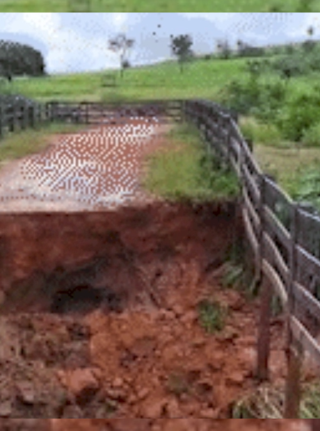 Fortes chuvas provocam queda de pontes no interior de MS