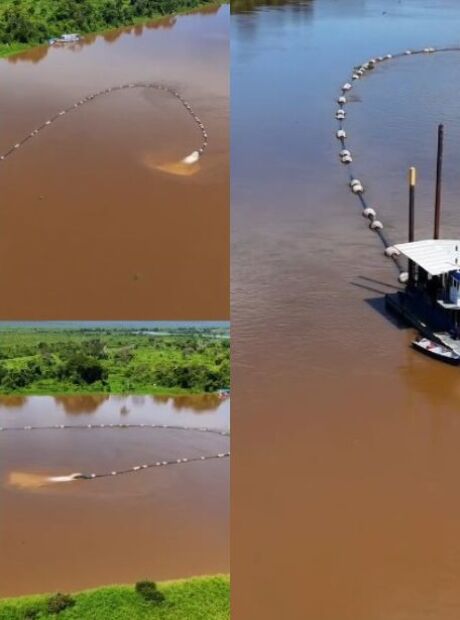 Dnit come&ccedil;a dragagem na parte 'menos movimentada' do Rio Paraguai