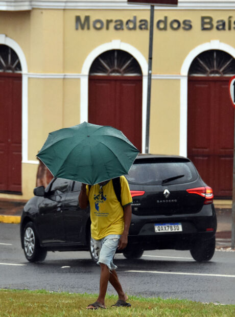 Chuva retorna a MS nesta segunda-feira, mas temperaturas continuam altas