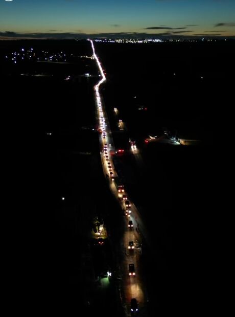 BR-262 tem congestionamento quil&oacute;metrico para show do Guns N' Roses