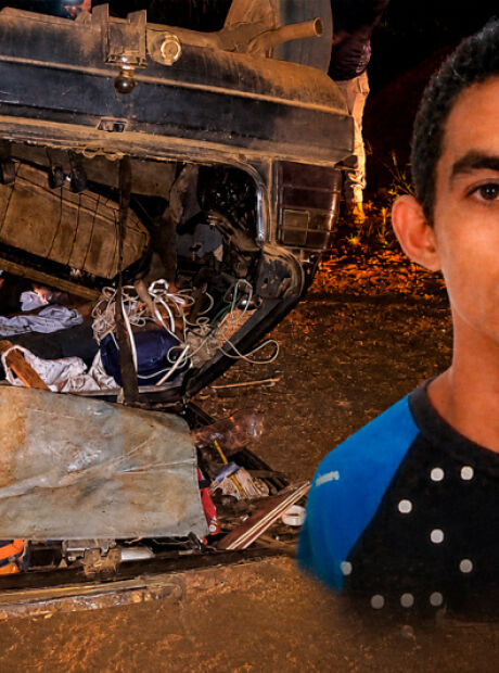 Homem morre ap&oacute;s capotar o carro durante feriado