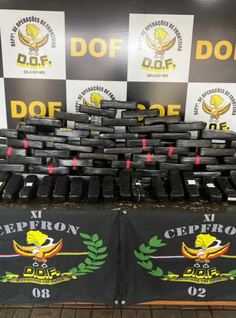 DOF apreende quase 70kg de coca&iacute;na durante bloqueio policial na MS-164
