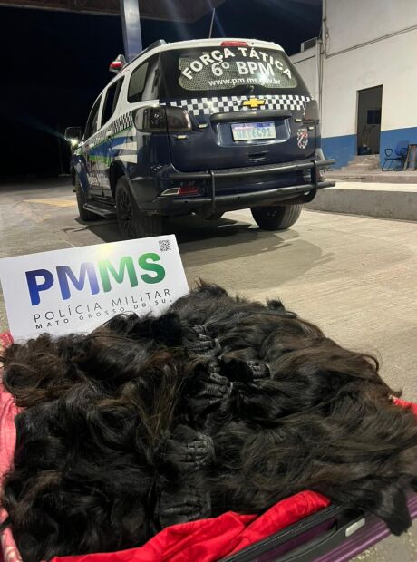 Pol&iacute;cia apreende cabelo humano ilegal avaliado em R$ 115 mil em MS