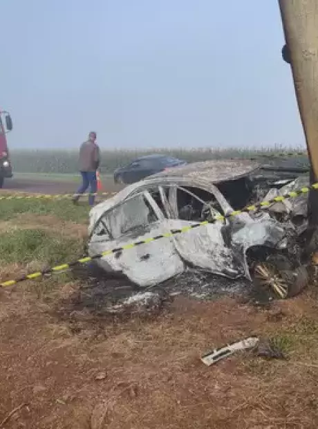 Vereador de MS sobrevive a acidente que matou dois carbonizados na MS-379