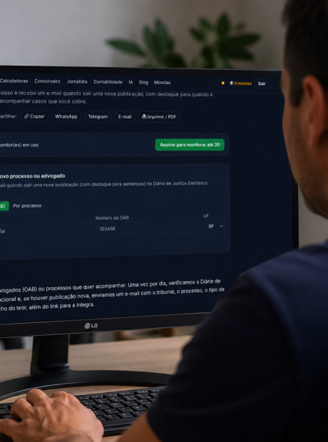 Di&aacute;rio da Justi&ccedil;a: site avisa por e-mail sobre processos