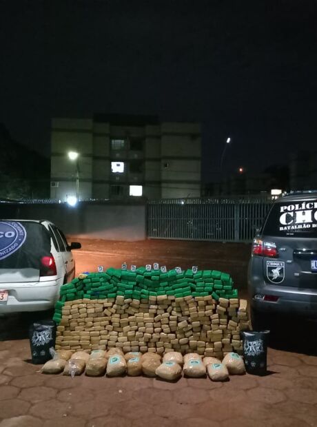 Batalh&atilde;o do Choque apreende quase 400 kg de droga em Campo Grande