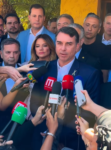 Azambuja e Contar participam de encontro do PL em Bras&iacute;lia ao lado de Fl&aacute;vio Bolsonaro