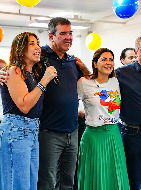 Riedel e Azambuja prestigiam largada de Viviane Luiza na abertura oficial da campanha