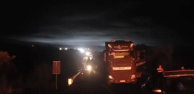 MST bloqueia BR-163 e provoca congestionamento gigantesco