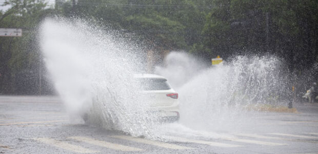 Semana ter&aacute; ligeira queda nas temperaturas e chuvas fortes em MS