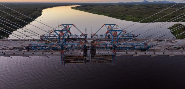 Ponte da Rota Bioc&ecirc;nica deve ligar Brasil e Paraguai nesta semana 