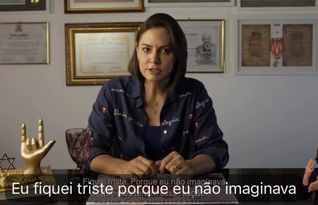 Michelle diz que foi desrespeitada e maltratada por Fl&aacute;vio Bolsonaro