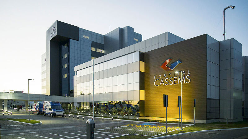 Hospital da Cassems em Campo Grande, localizado na Avenida Mato Grosso