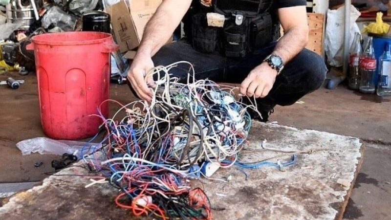 Furtos de fios de cobre causam prejuízos à administração pública