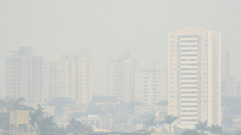 Campo Grande ficou encoberta por fumaça do Pantanal por mais de 10 dias. 