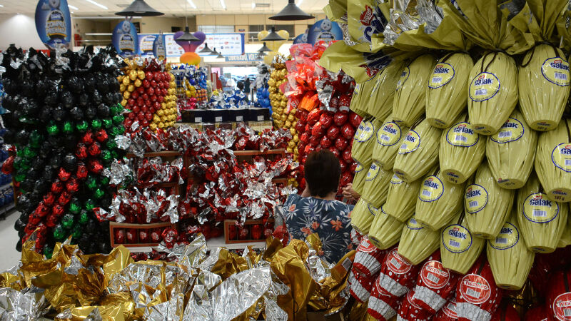 Ovos tradicionais de chocolate são a preferência da maioria dos consumidores