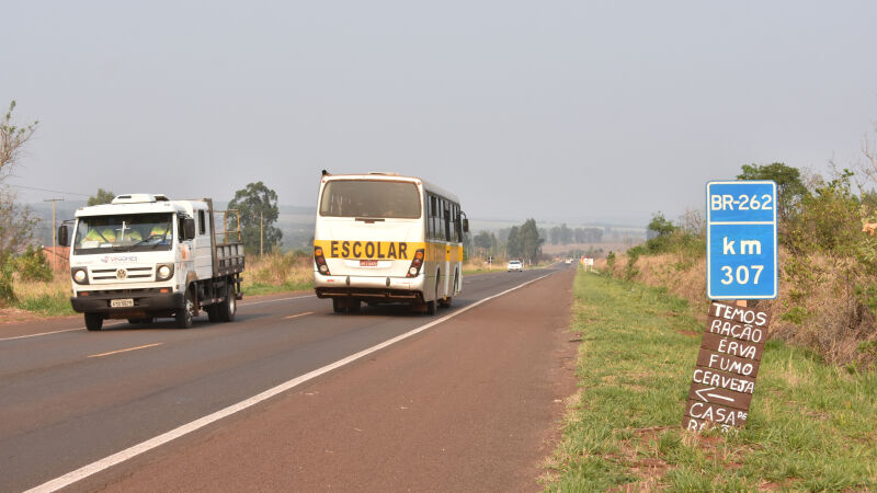 Trecho da BR-262 entre Campo Grande e Ribas deverá ser duplicado