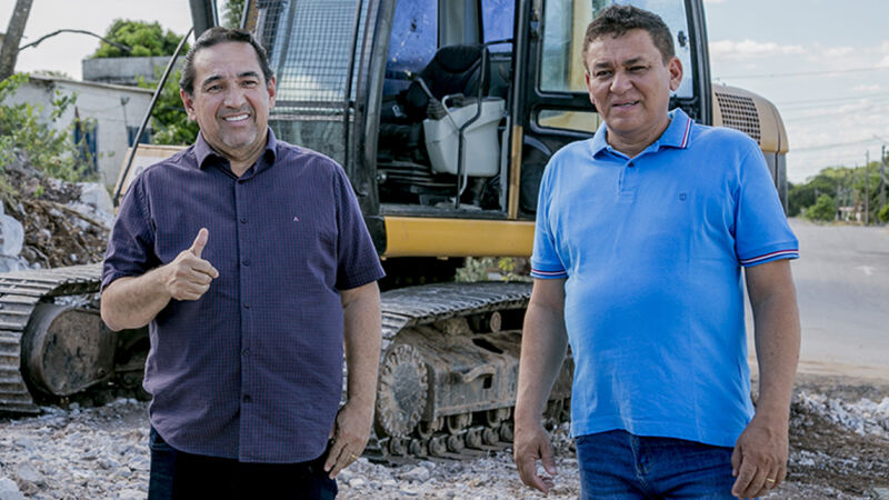 Marcelo Yunes, atual prefeito, e o candidato apoiado por ele, Luiz Antônio Pardal (PP)