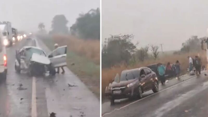 Tráfego chegou a ser totalmente interrompido, mas depois seguiu em meia pista durante pelo menos três horas neste domingo