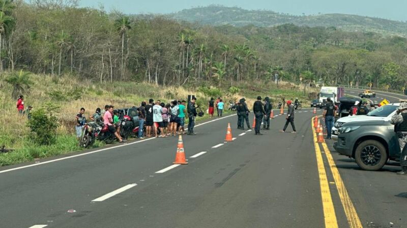 Local onde o  adolescente indigena morreu; polícia investiga o caso. 