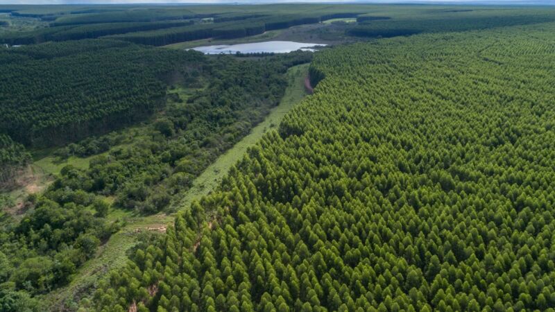 Empresa chilena começou o plantio de eucaliptos ainda em 2021 e já se espalham por mais de 85 mil hectares da região leste de MS